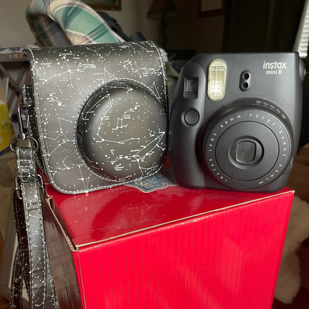 Polaroid Insta Mini 8 Camera with galaxy case